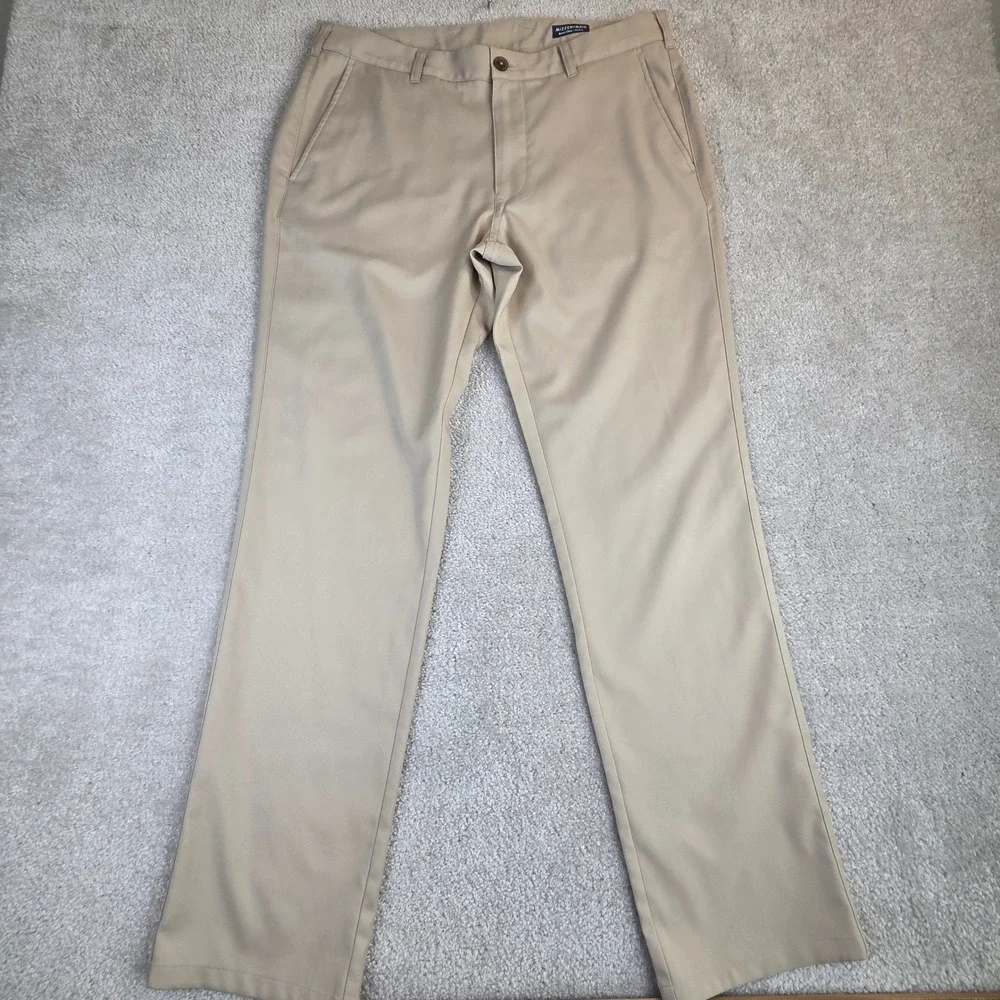 Mizzen+Main Baron Chino Athletic Fit Tan Performance Pants‎ 34x32